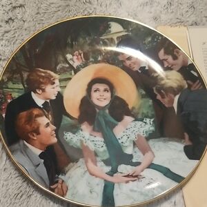 COLLECTIBLE PLATE GONE WITH THE WIND Golden Anniversay Edition 1988, Plate 1